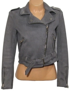 semišová bunda BERSHKA