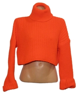 teplý crop svetr MADE IN ITALY